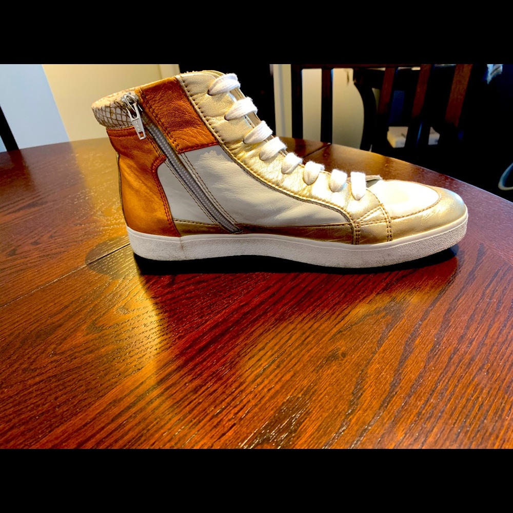 Geox Metallic High Top Sneakers